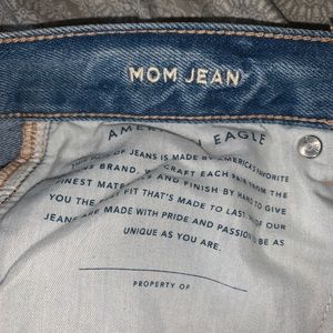 Distressed American Eagle Mom Jeans